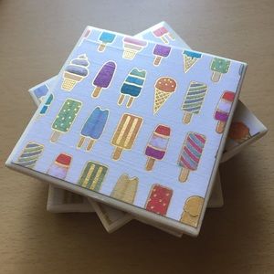 Popsicle Coasters - Set of 4